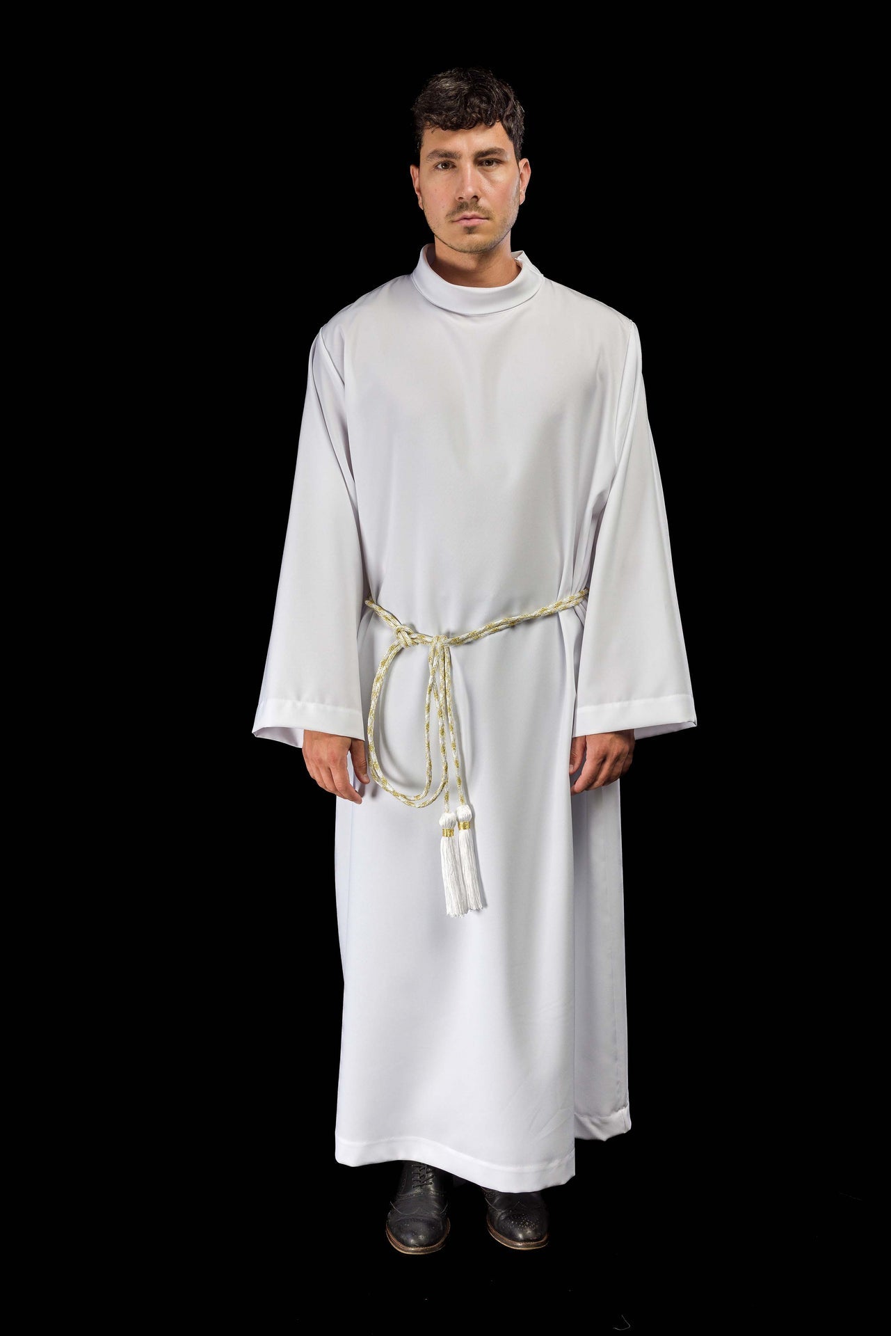 Cingulum liturgiczne biało-złote - ORNATY.PL