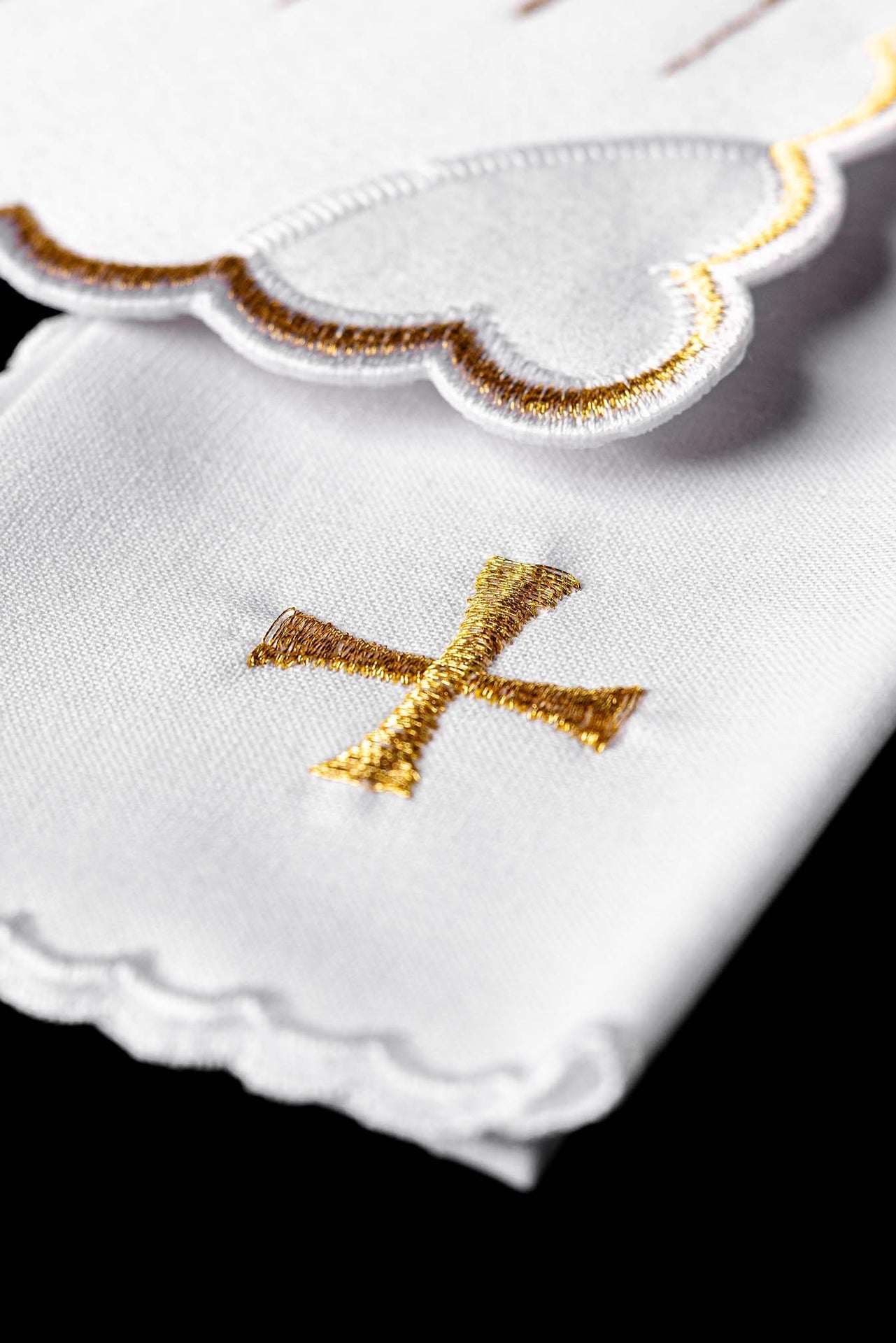 Bielizna Kielichowa Aksamitna Złoty Haft Święta Rodzina Boże Narodzenie - alba.pl