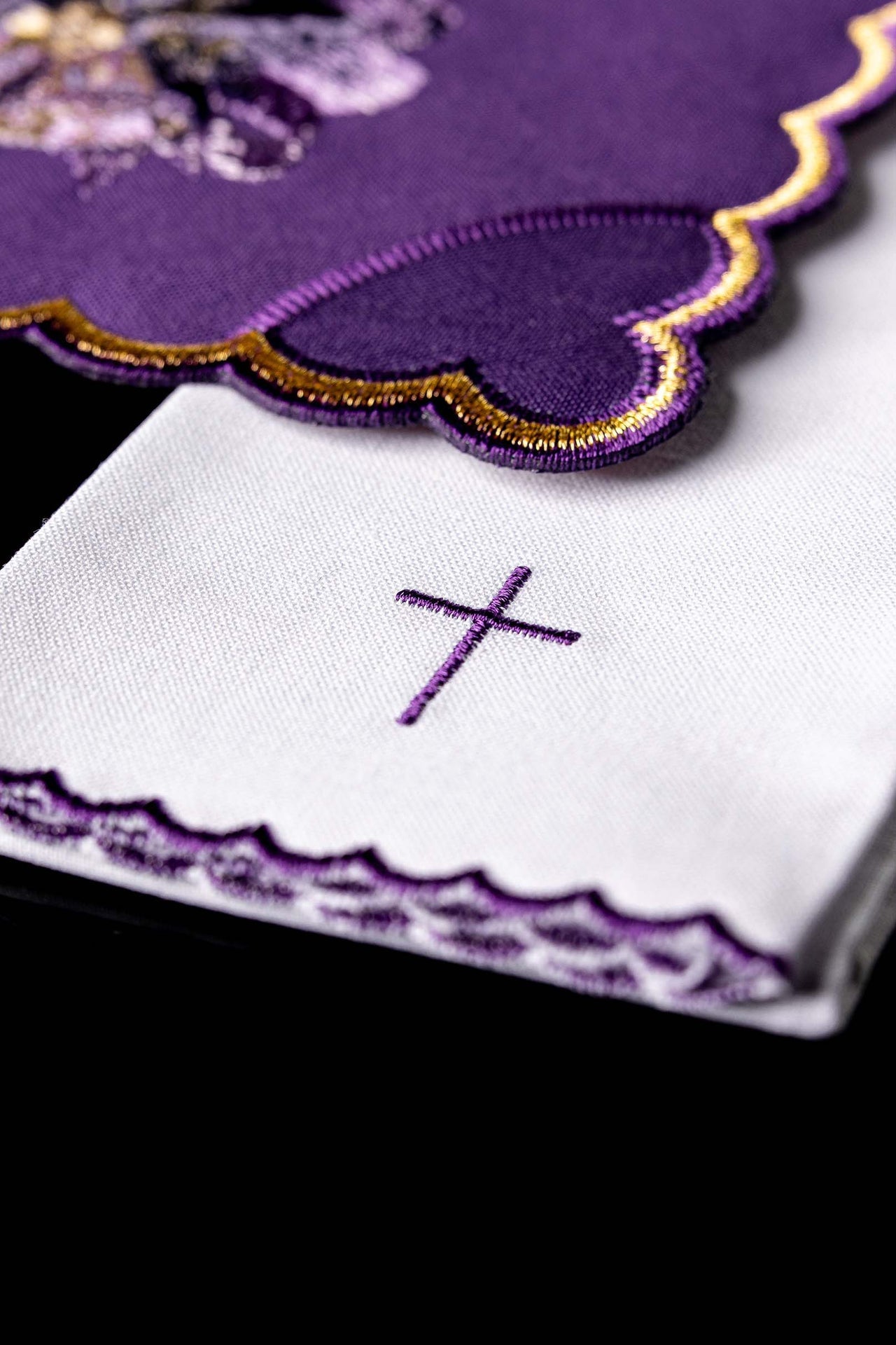 Bielizna Kielichowa Haftowana Adwent - Komplet Liturgiczny - alba.pl