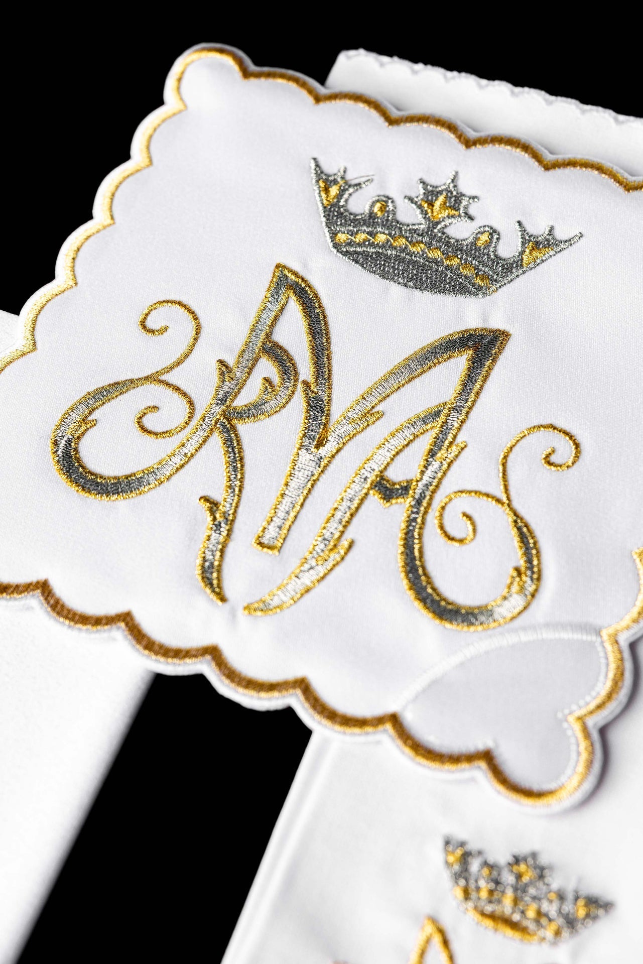 Bielizna Kielichowa Maryjna Srebrny Symbol - Komplet Liturgiczny - alba.pl