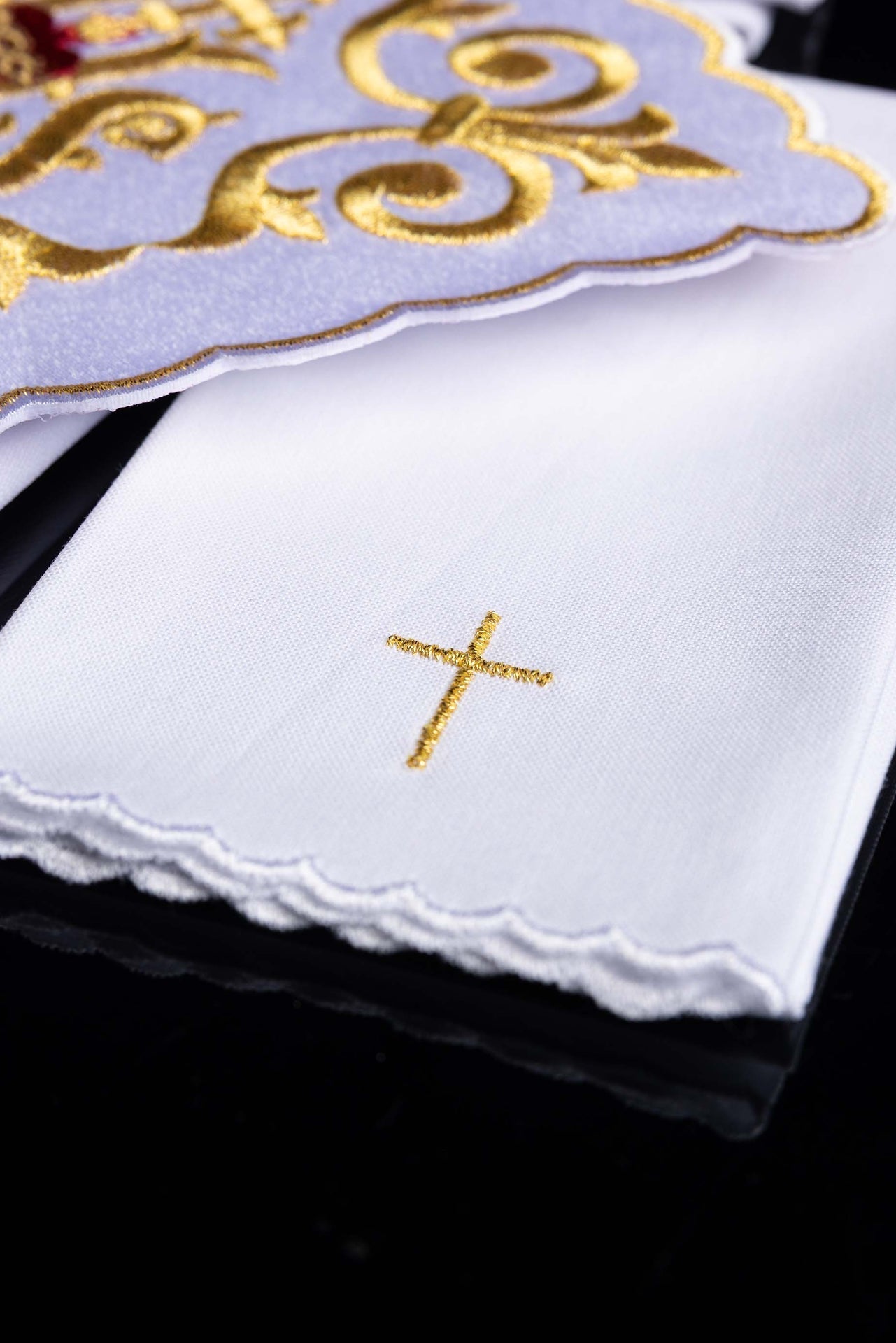 Bielizna Kielichowa Złota IHS Komplet 4 Części - Elegancki Zestaw - alba.pl