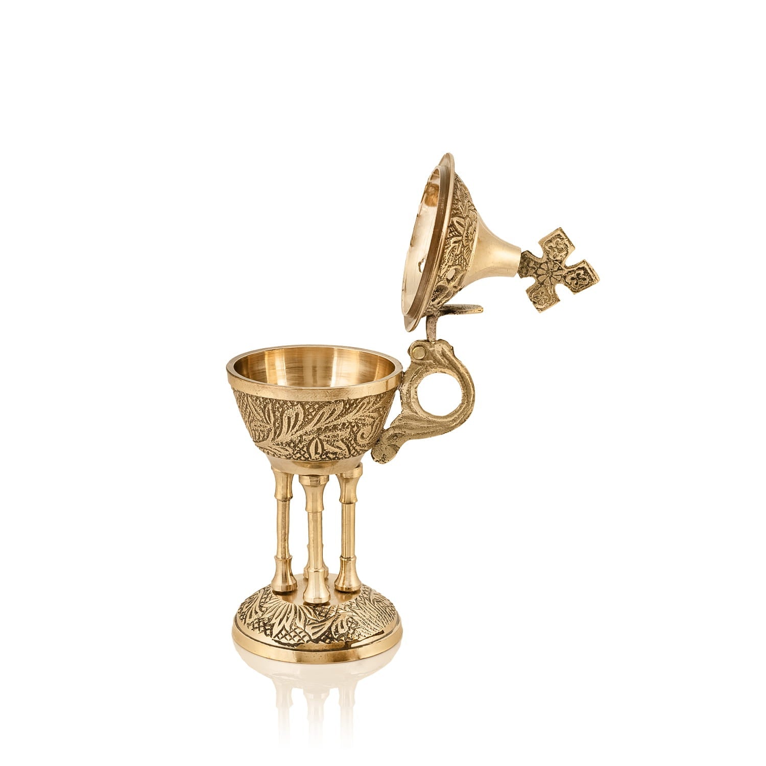 Kadzielnica Mosiężna Ozdobna do Liturgii Domowej - alba.pl