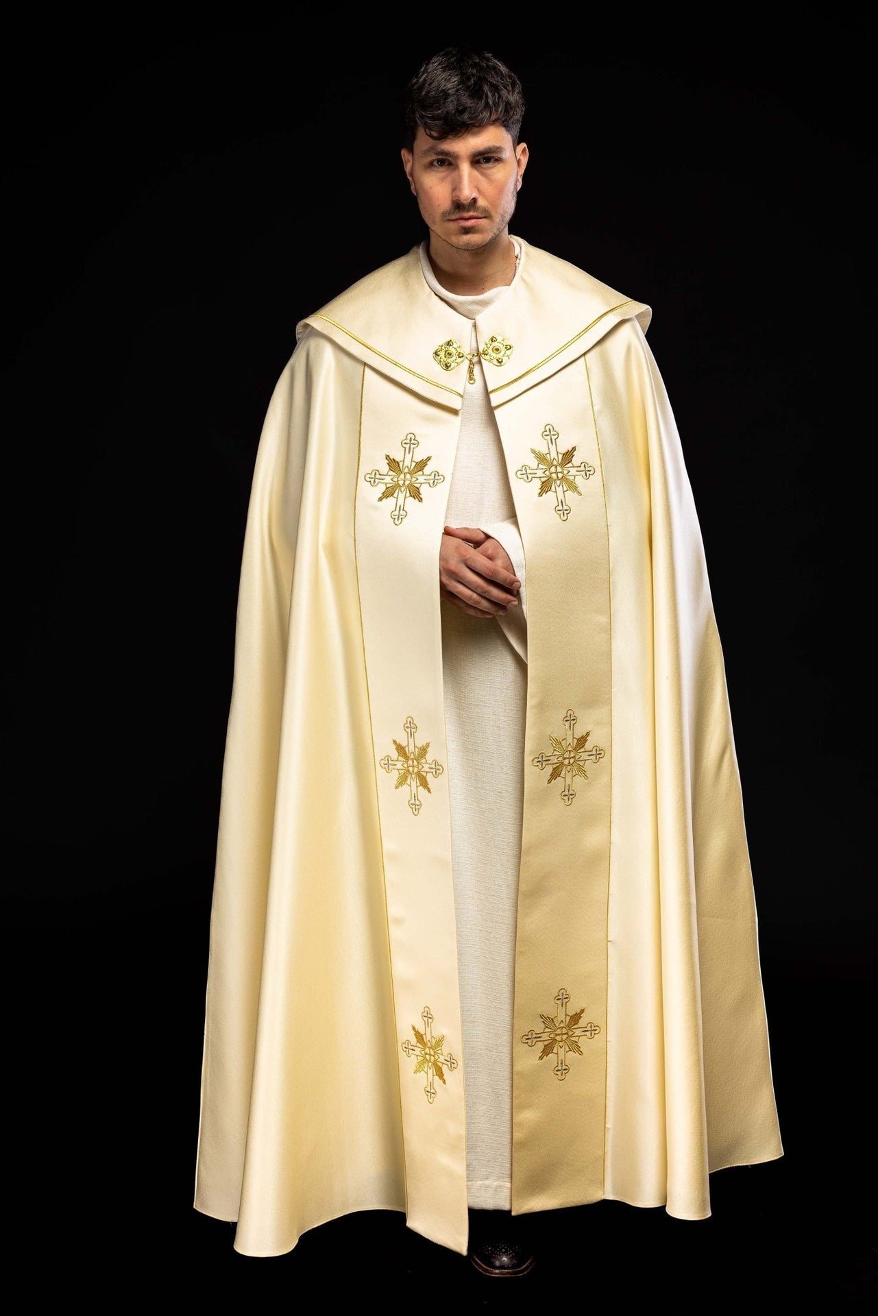 Kapa Eucharystyczna IHS Satyna Nabłyszczana - Polska Produkcja - alba.pl