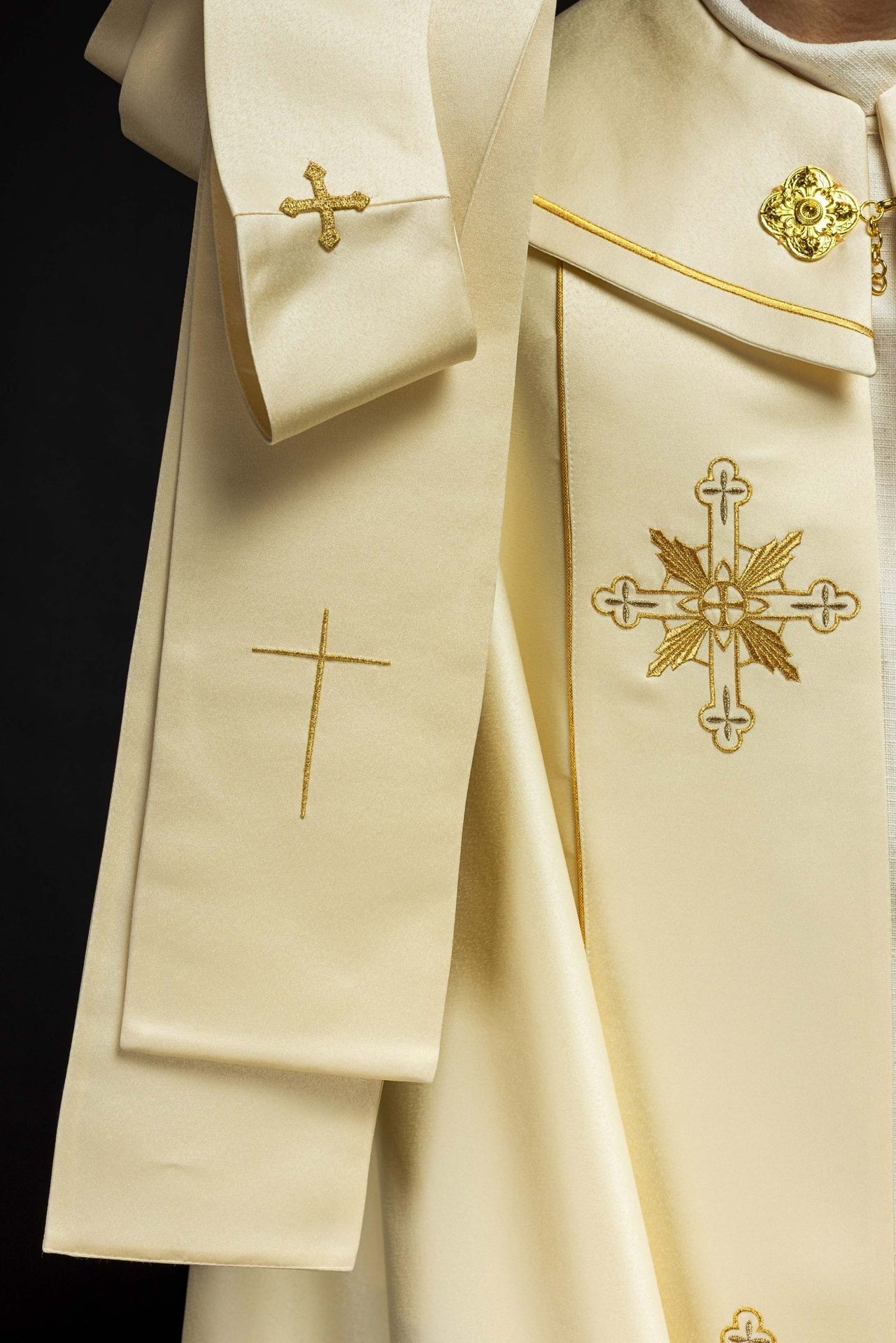 Kapa Eucharystyczna IHS Satyna Nabłyszczana - Polska Produkcja - alba.pl