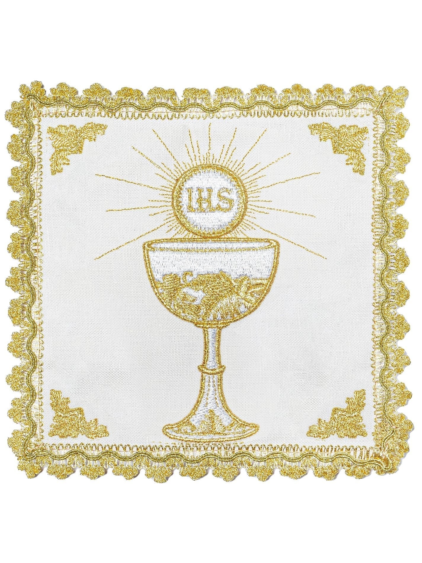 Komplet Kielichowy Lniany Złoty Kielich - Galanteria Liturgiczna - alba.pl