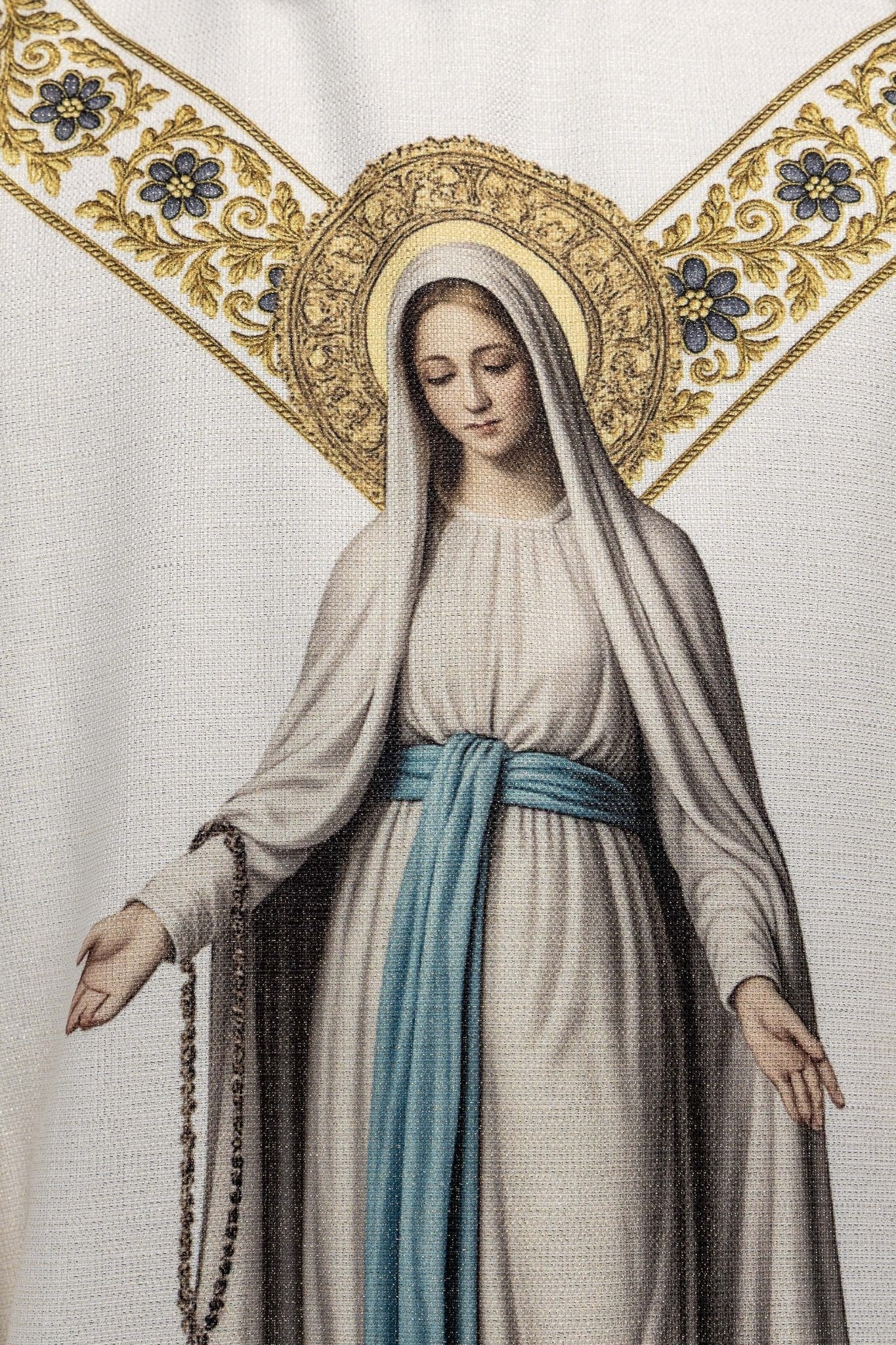 Ornat drukowany z wizerunkiem Matki Bożej z Lourdes - alba.pl