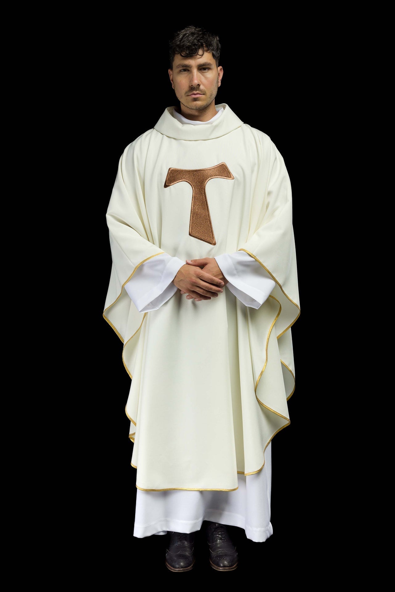 Ornat Liturgiczny z Krzyżem Tau Franciszkańskim - Polski Produkt - alba.pl