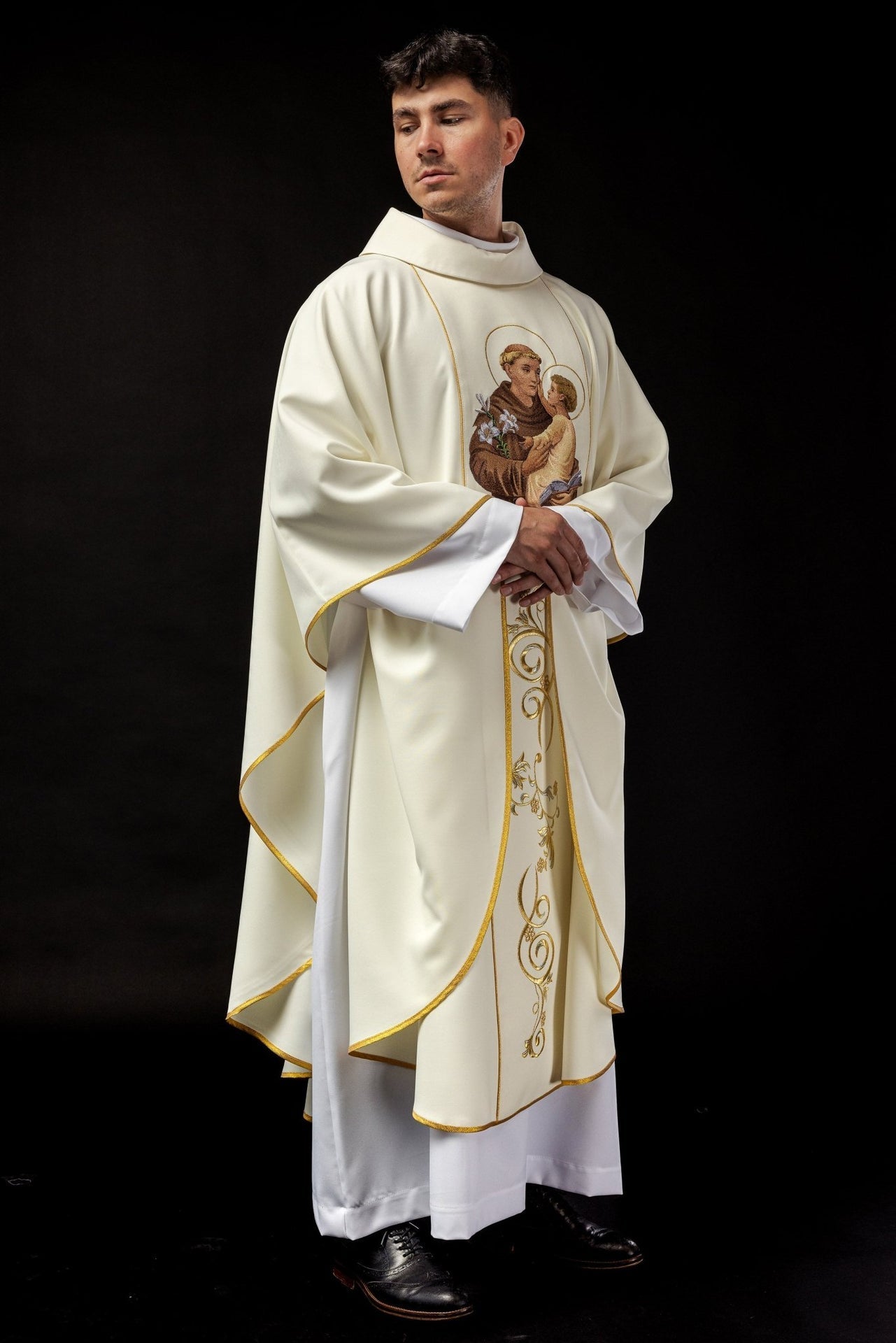 Ornat Liturgiczny Złoty Haft Święty Antoni - Polski Produkt - alba.pl