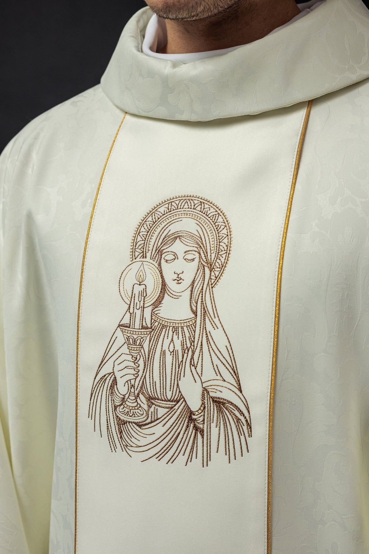 Ornat Maryjny Matki Bożej Gromnicznej Złoty Haft - Alba.pl - alba.pl