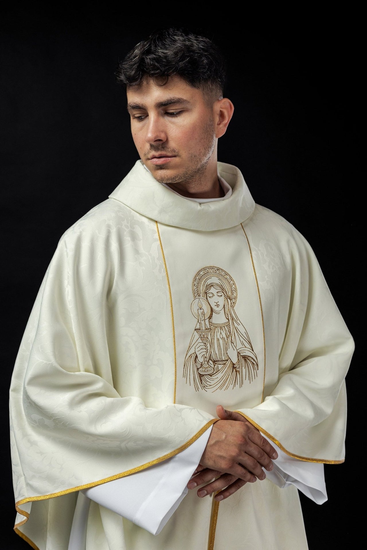 Ornat Maryjny Matki Bożej Gromnicznej Złoty Haft - Alba.pl - alba.pl