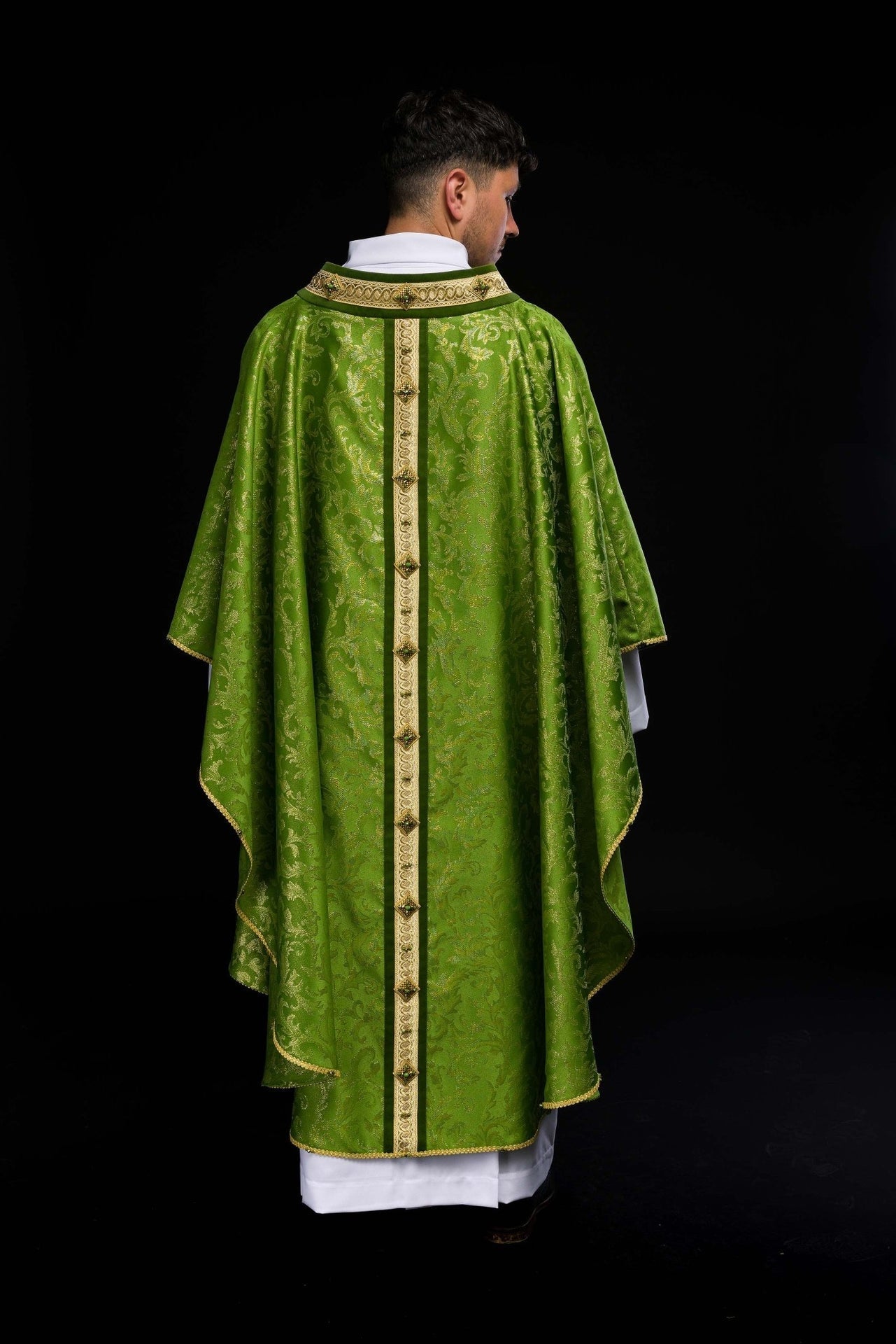 Ornat Ręcznie Robiony z Kamieniami Szlachetnymi - Kolekcja Handmade 7003 - alba.pl