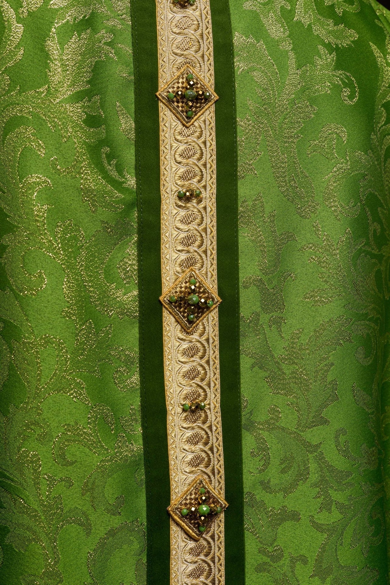 Ornat Ręcznie Robiony z Kamieniami Szlachetnymi - Kolekcja Handmade 7003 - alba.pl