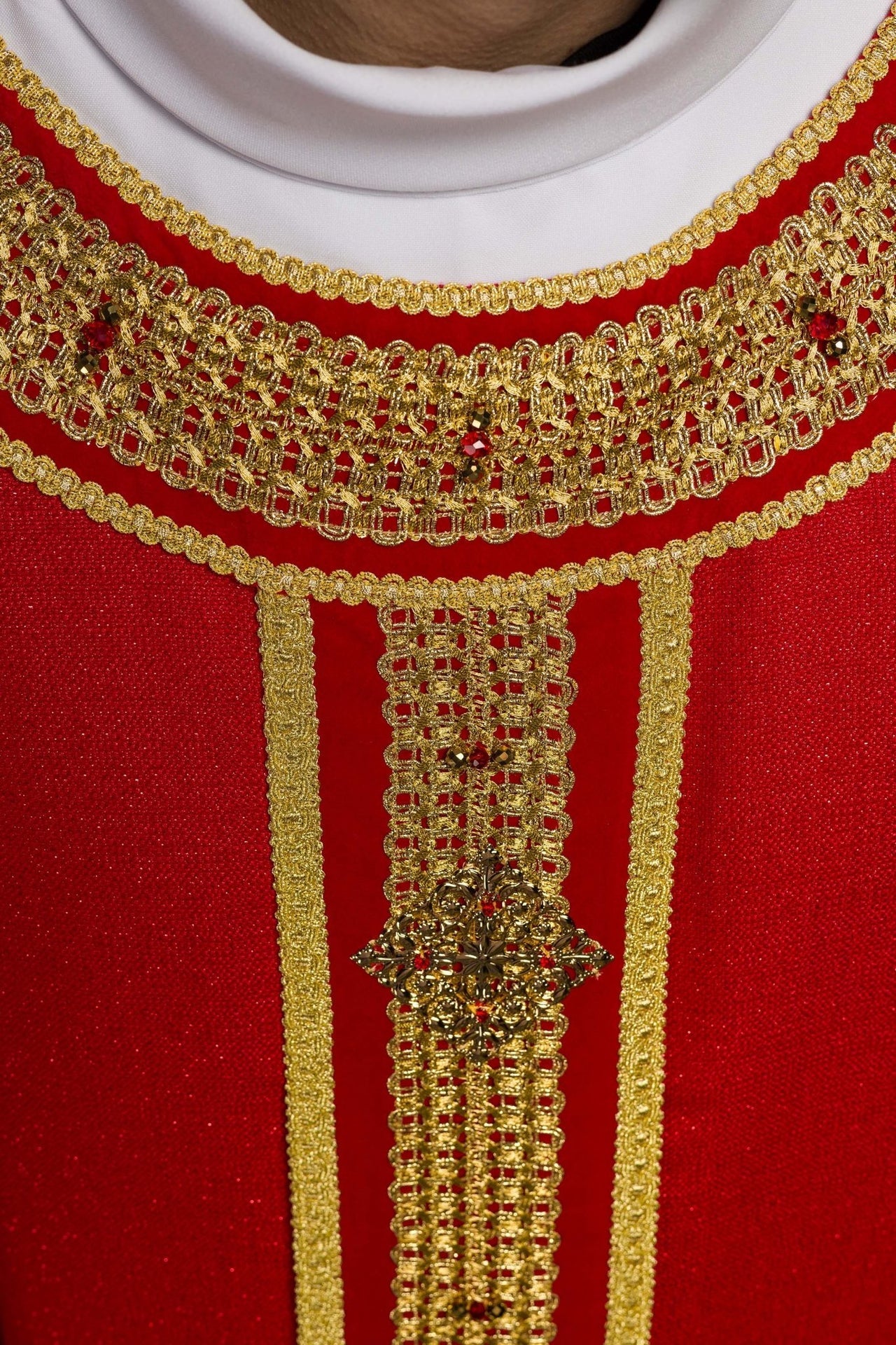Ręcznie Wykonany Ornat z Kamieniami Naturalnymi Handmade 7001 - alba.pl