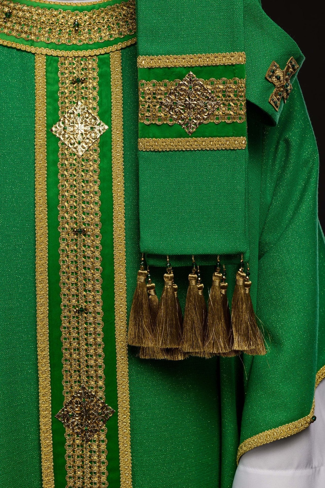 Ręcznie Wykonany Ornat z Kamieniami Naturalnymi Handmade 7001 - alba.pl