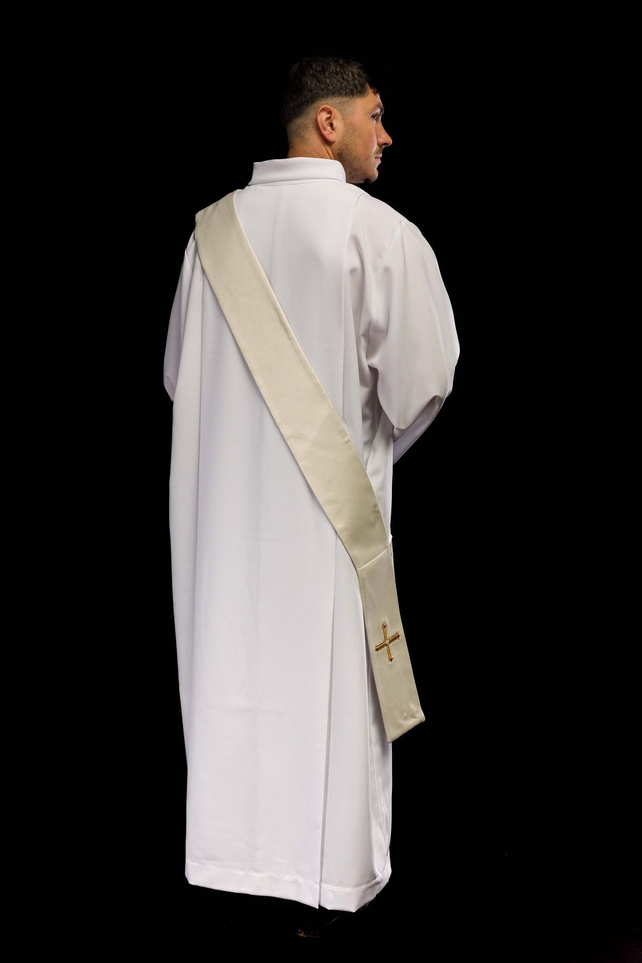 Stuła Diakońska Haftowana Krzyżem LE/2210 Elegancka Liturgia - alba.pl