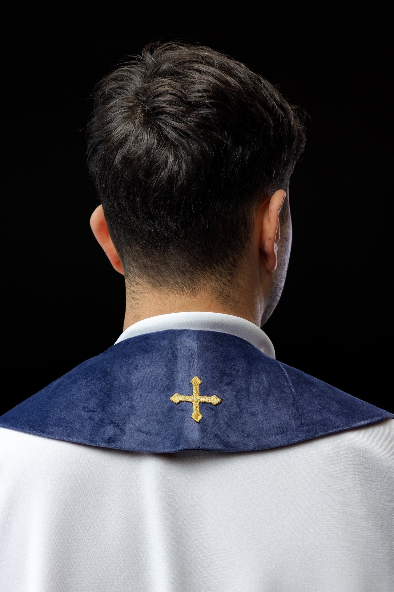 Stuła Kapłańska Fioletowa IHS Haftowana - Elegancka Liturgia - alba.pl
