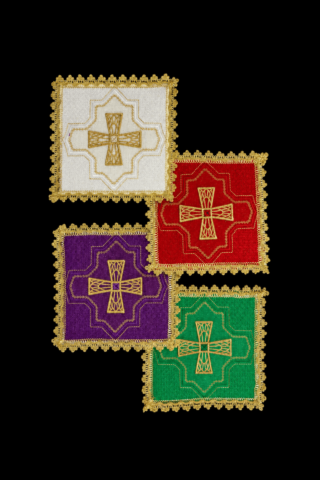 Zestaw Palek Liturgicznych Cztery Kolory w Pudełku - Prezent - alba.pl
