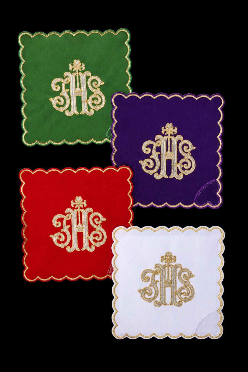Zestaw Palek Liturgicznych IHS - Cztery Kolory Eucharystyczne - alba.pl