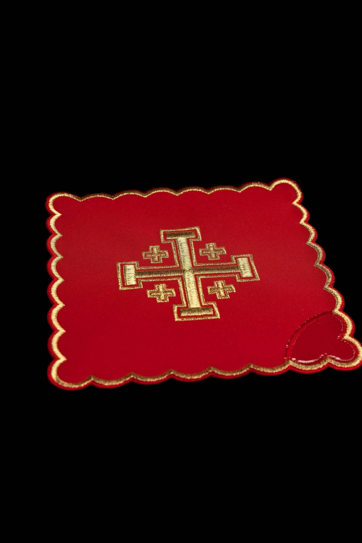 Zestaw Palek Liturgicznych z Haftem Krzyża Jerozolimskiego - alba.pl