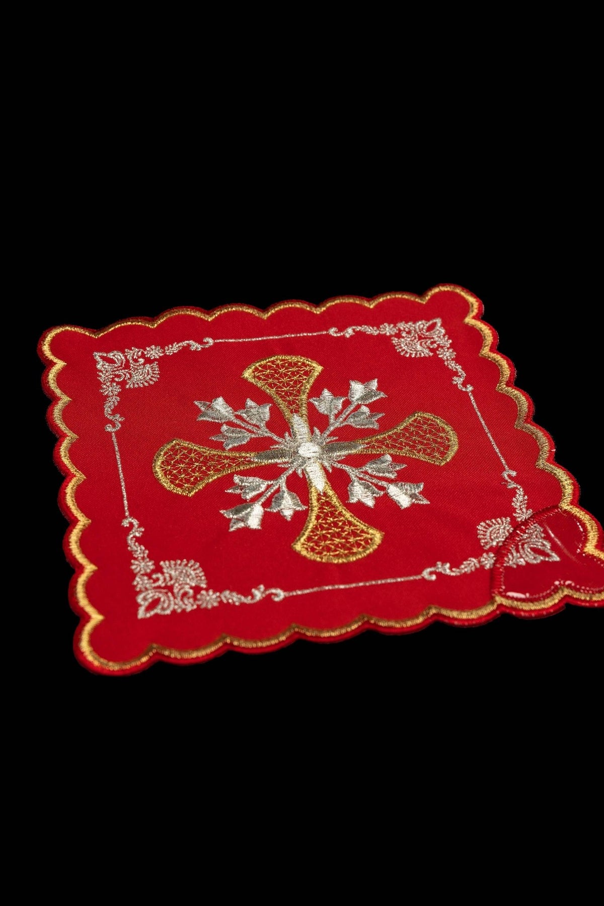 Zestaw palek z symbolem krzyża w czterech kolorach liturgicznych - alba.pl