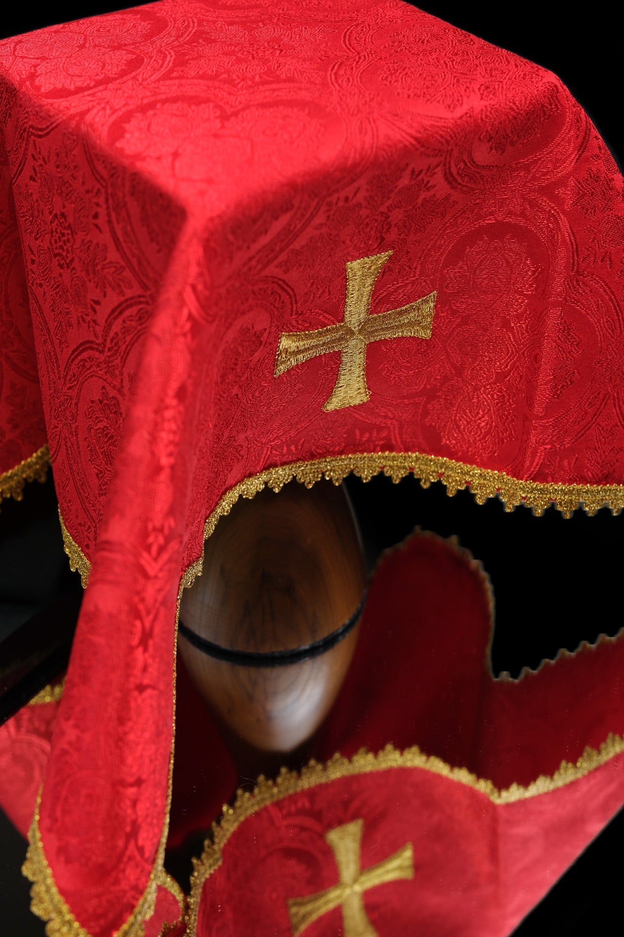 Zestaw Welonów Kielichowych Żakardowych Cztery Kolory Liturgiczne - alba.pl