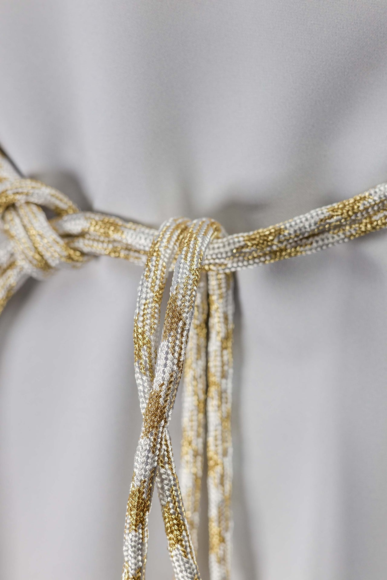 Cingulum liturgiczne biało-złote - ORNATY.PL