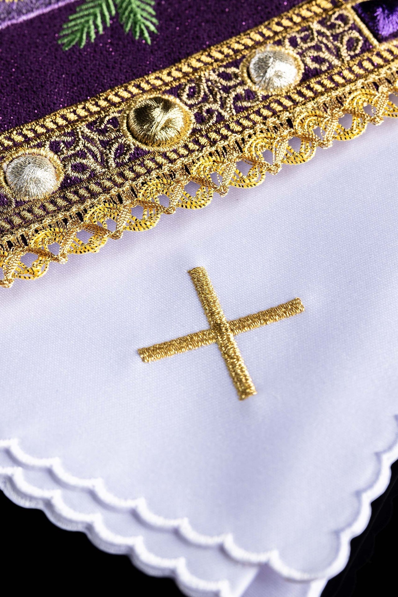 Bielizna Kielichowa Adwent Haftowana Komplet 4 Elementy - alba.pl