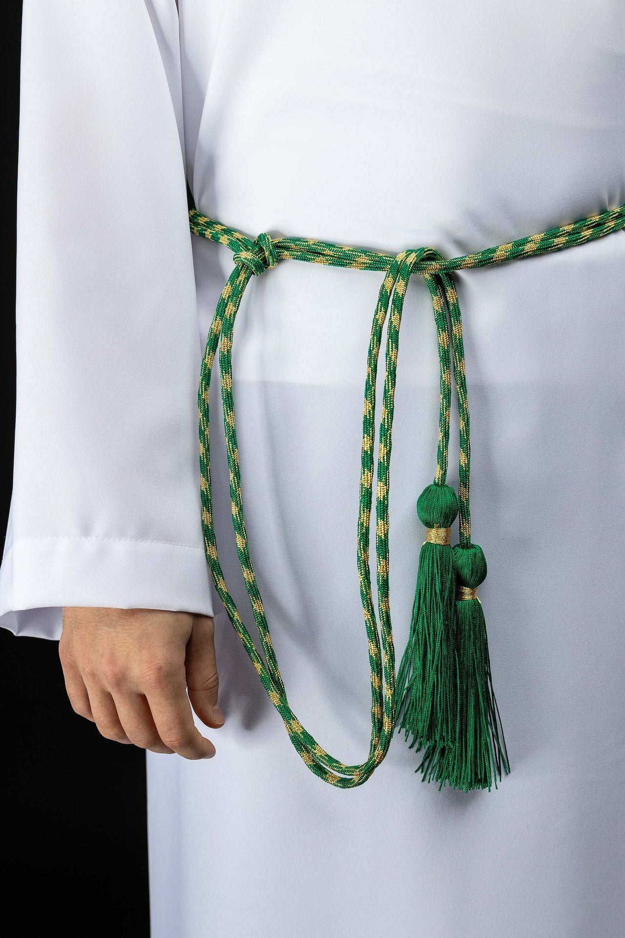 Cingulum liturgiczne zielono-złote - alba.pl