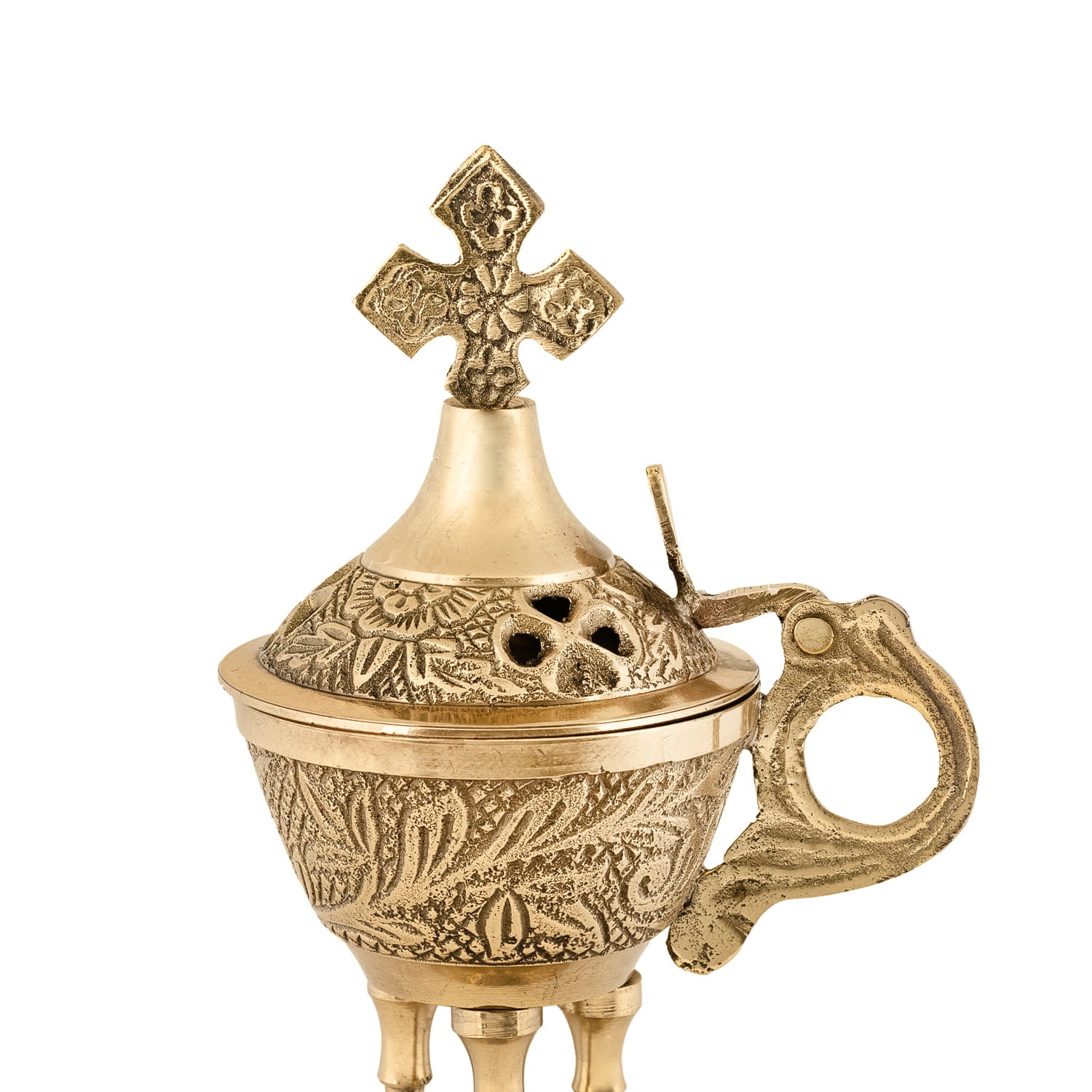 Kadzielnica Mosiężna Ozdobna do Liturgii Domowej - alba.pl