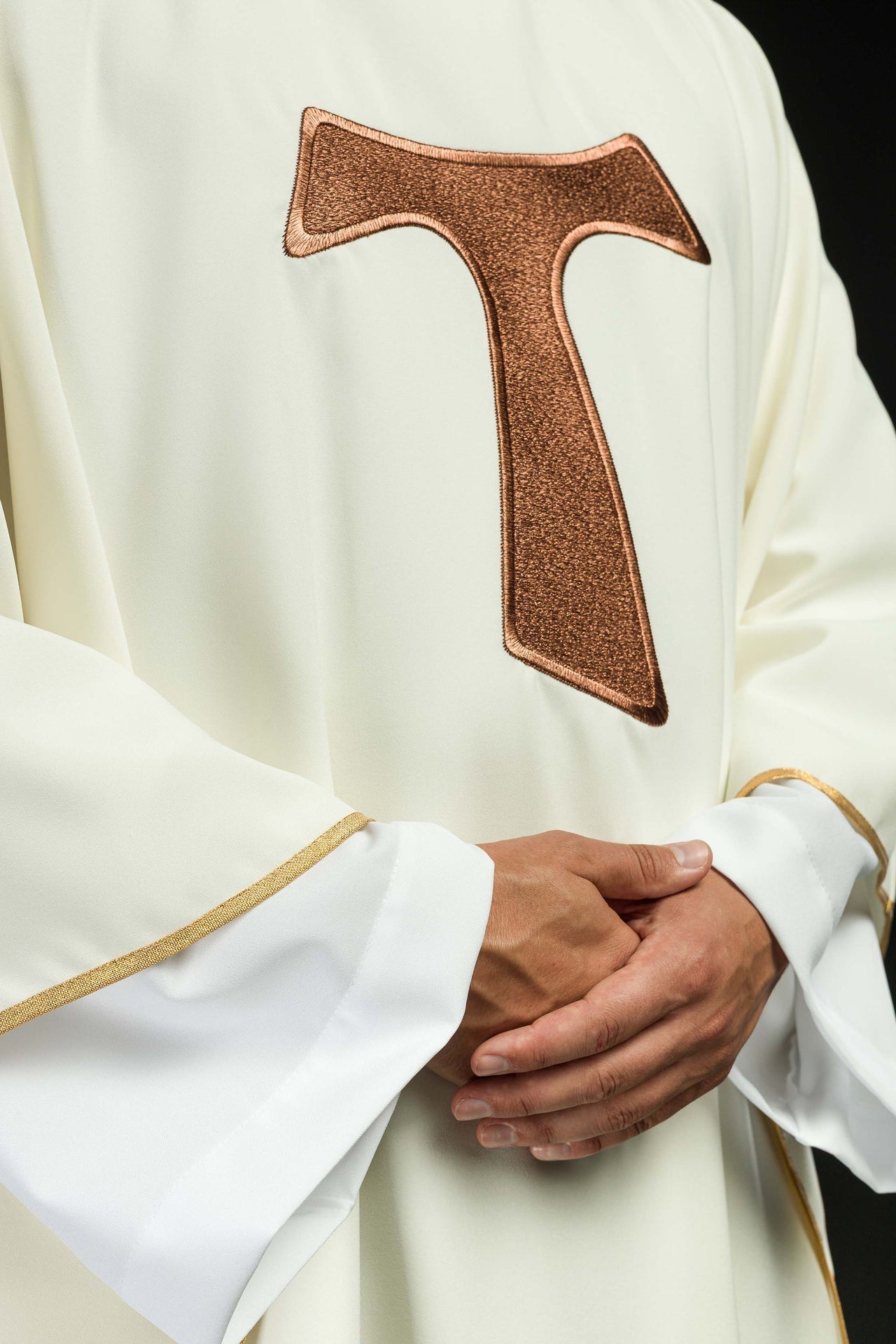 Ornat Liturgiczny z Krzyżem Tau Franciszkańskim - Polski Produkt - alba.pl