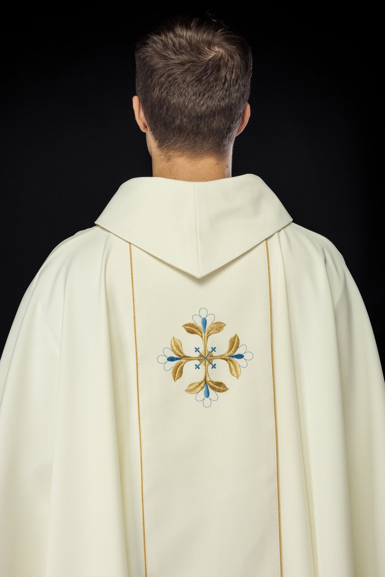 Ornat Maryjny Haftowany Złotem Serce Maryi Stuła - alba.pl
