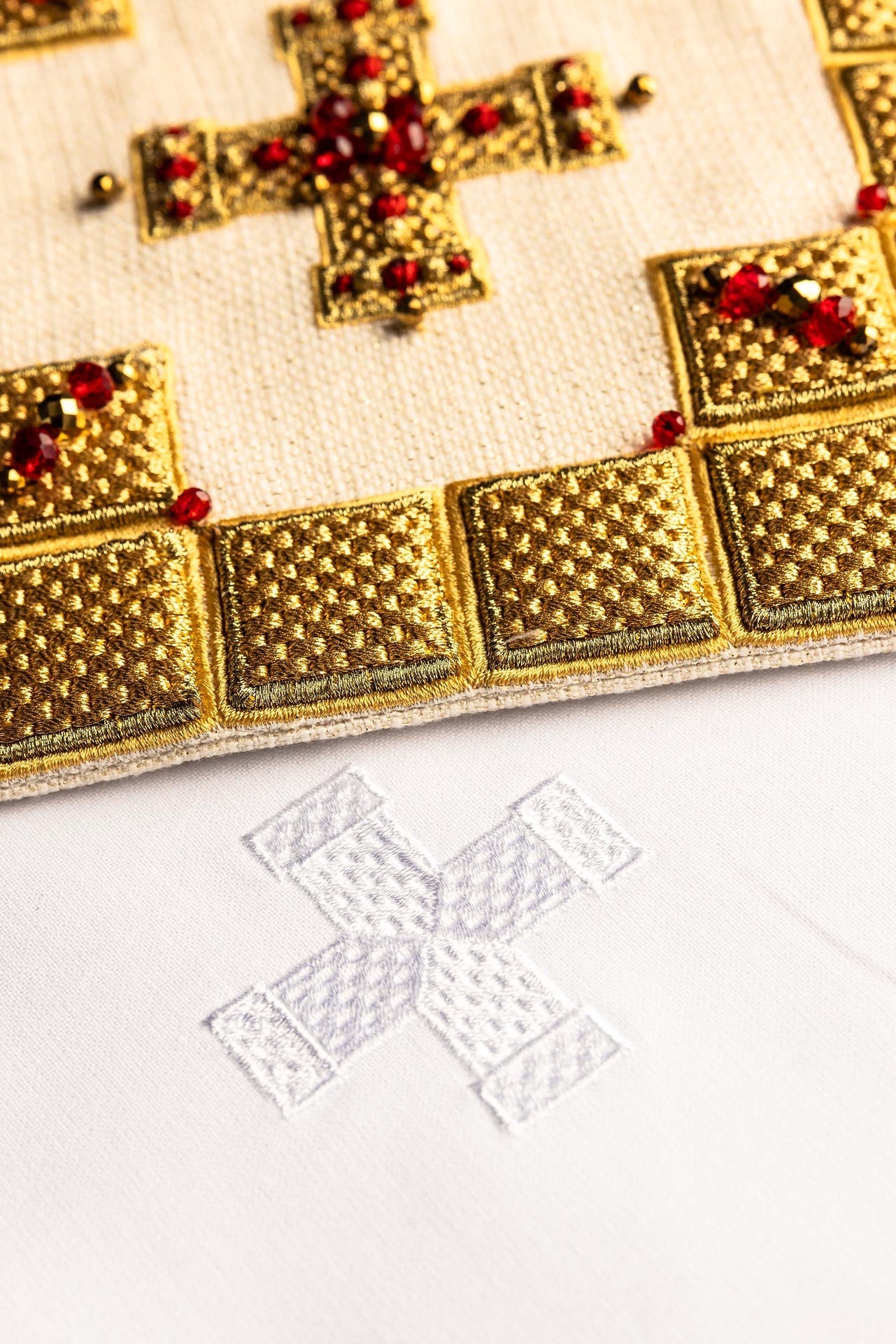 Ręcznie wykonany komplet kielichowy z naturalnymi kamieniami Handmade 5011 - alba.pl