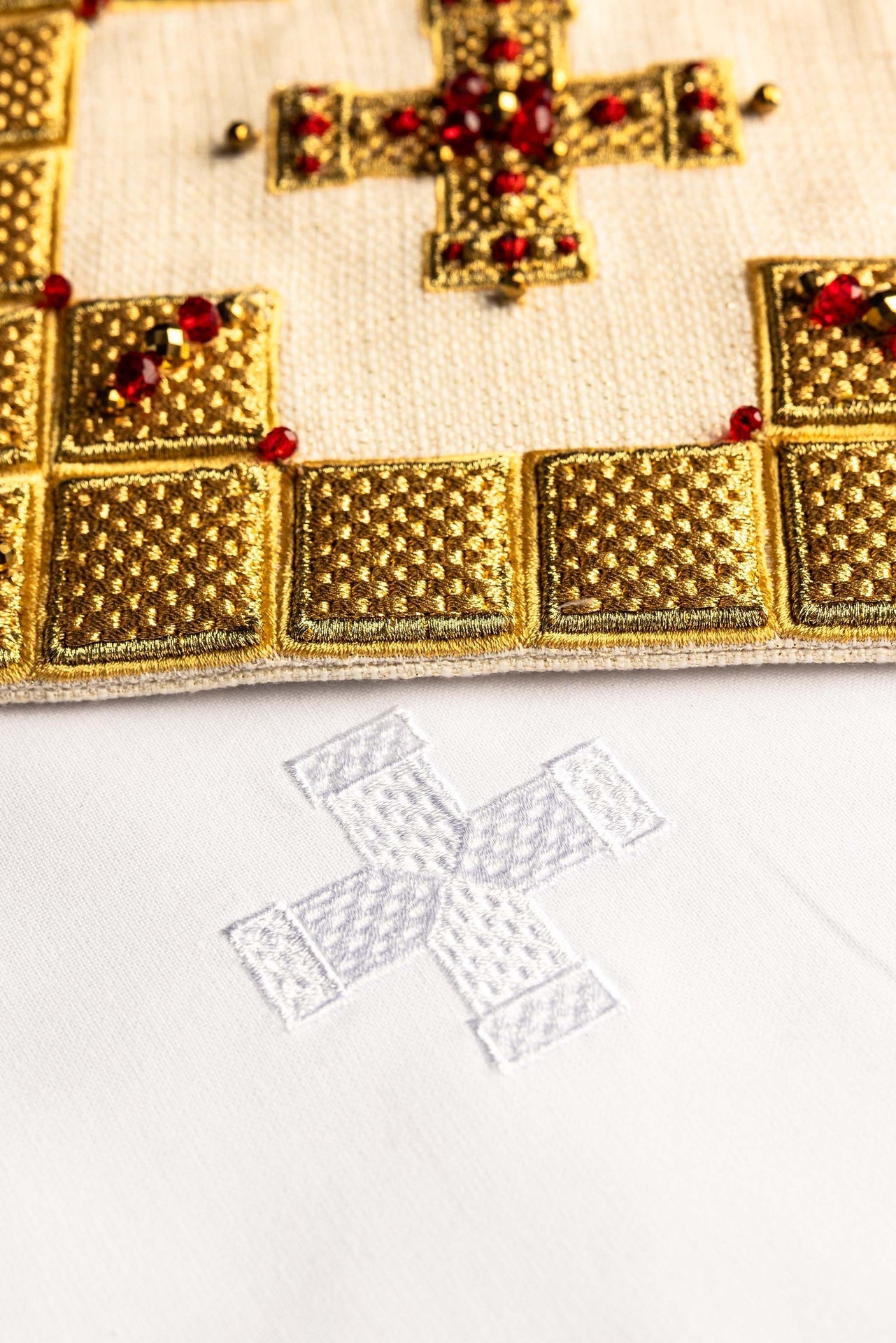 Ręcznie wykonany komplet kielichowy z naturalnymi kamieniami Handmade 5011 - alba.pl