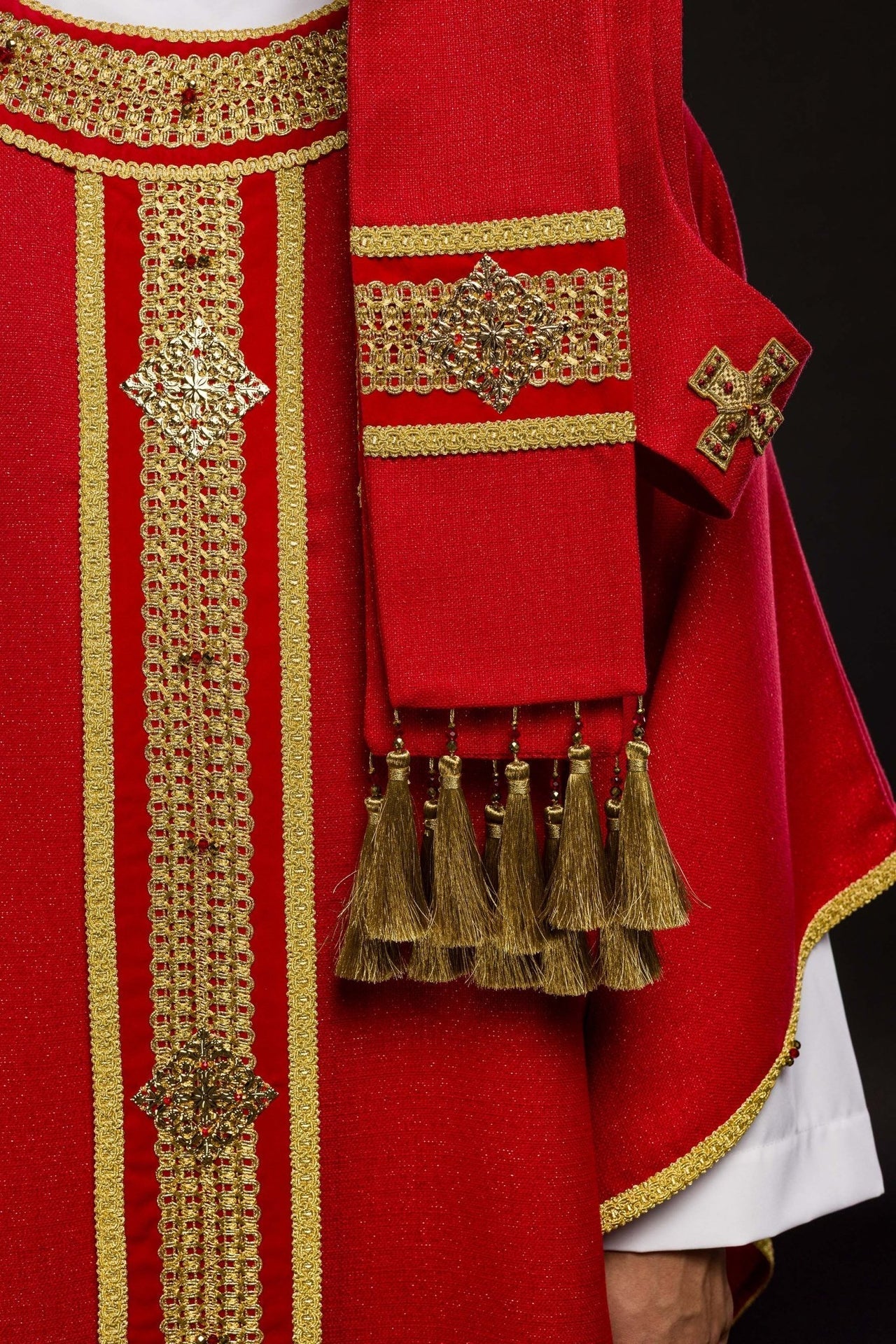 Ręcznie Wykonany Ornat z Kamieniami Naturalnymi Handmade 7001 - alba.pl