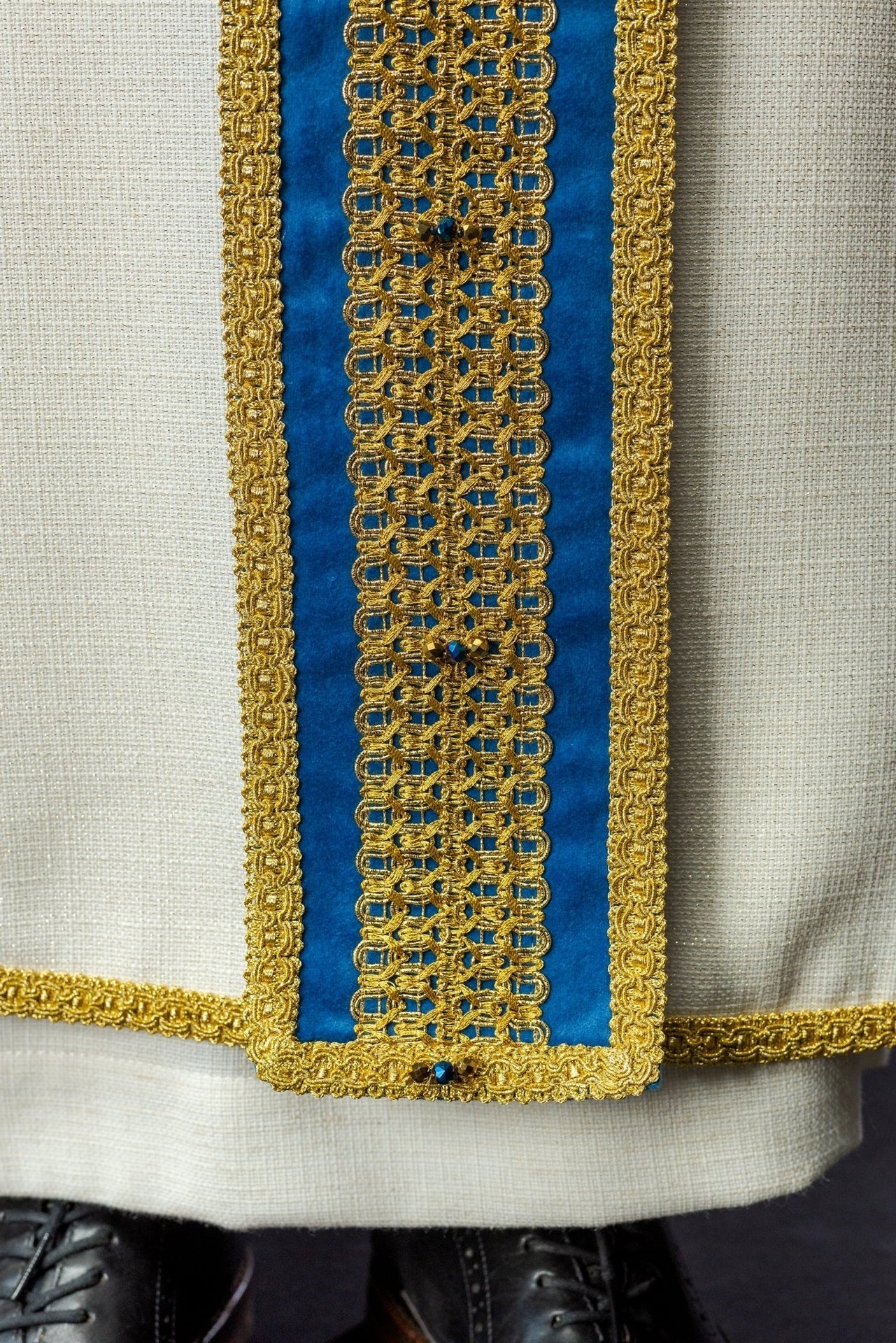 Ręcznie Wykonany Ornat z Kamieniami Naturalnymi Handmade 7001 - alba.pl