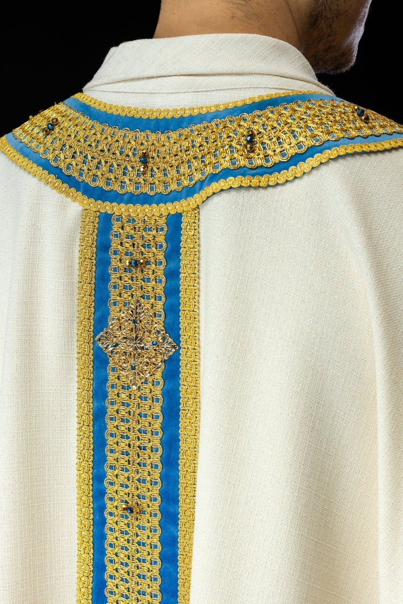 Ręcznie Wykonany Ornat z Kamieniami Naturalnymi Handmade 7001 - alba.pl