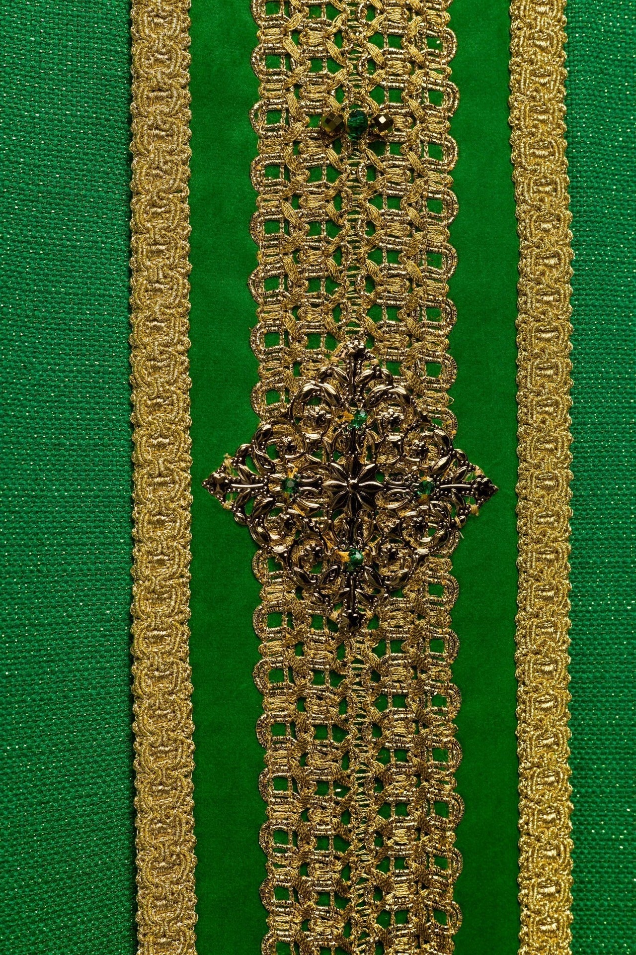 Ręcznie Wykonany Ornat z Kamieniami Naturalnymi Handmade 7001 - alba.pl
