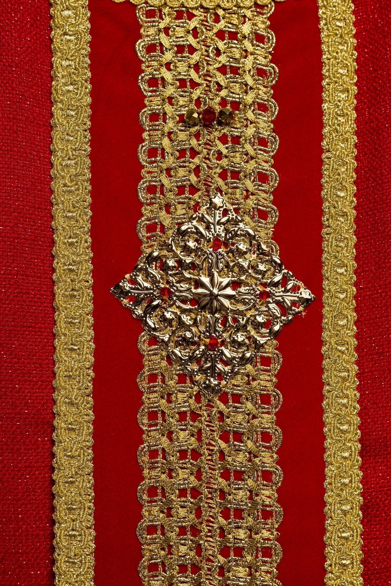 Ręcznie Wykonany Ornat z Kamieniami Naturalnymi Handmade 7001 - alba.pl
