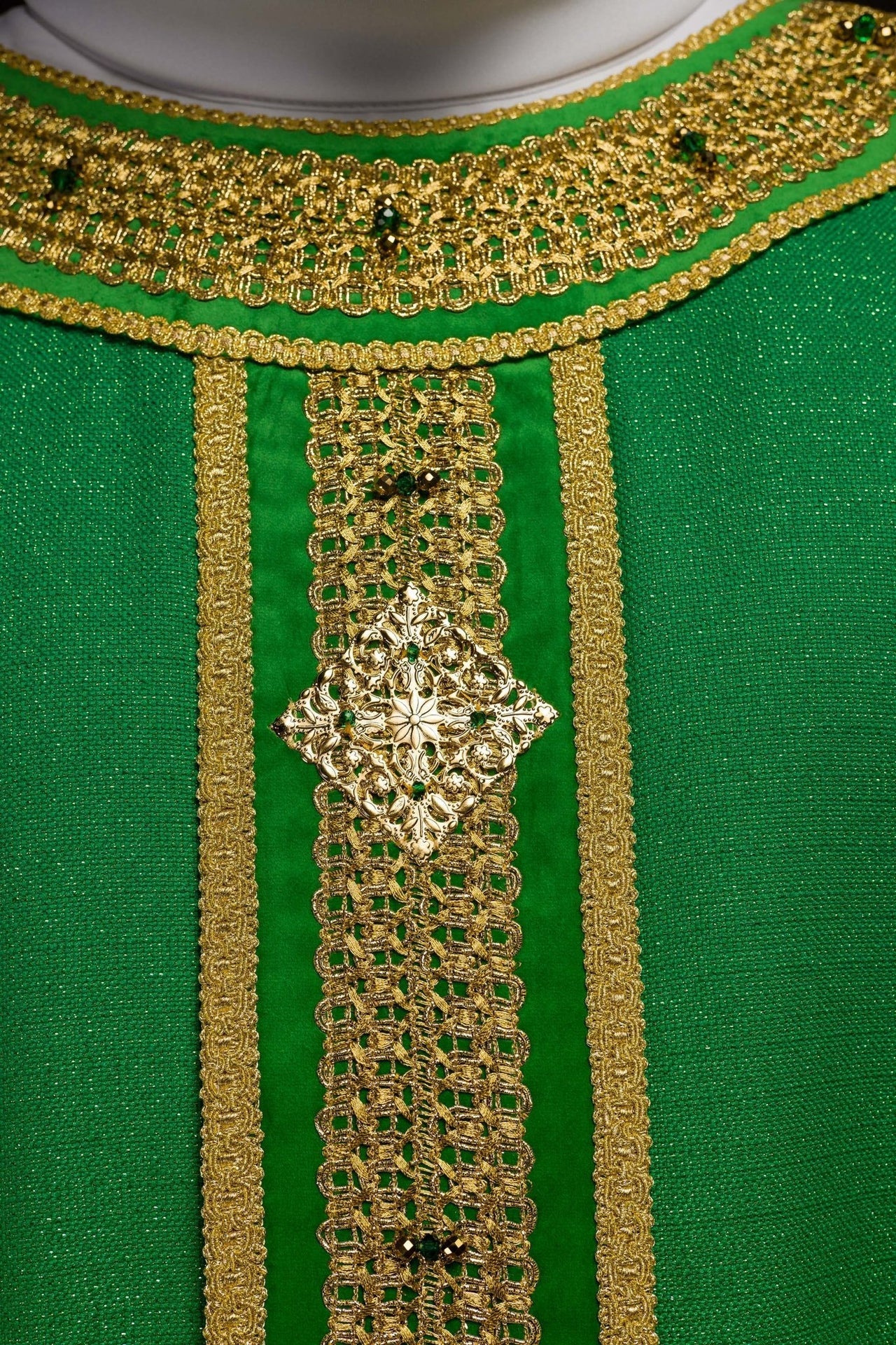 Ręcznie Wykonany Ornat z Kamieniami Naturalnymi Handmade 7001 - alba.pl