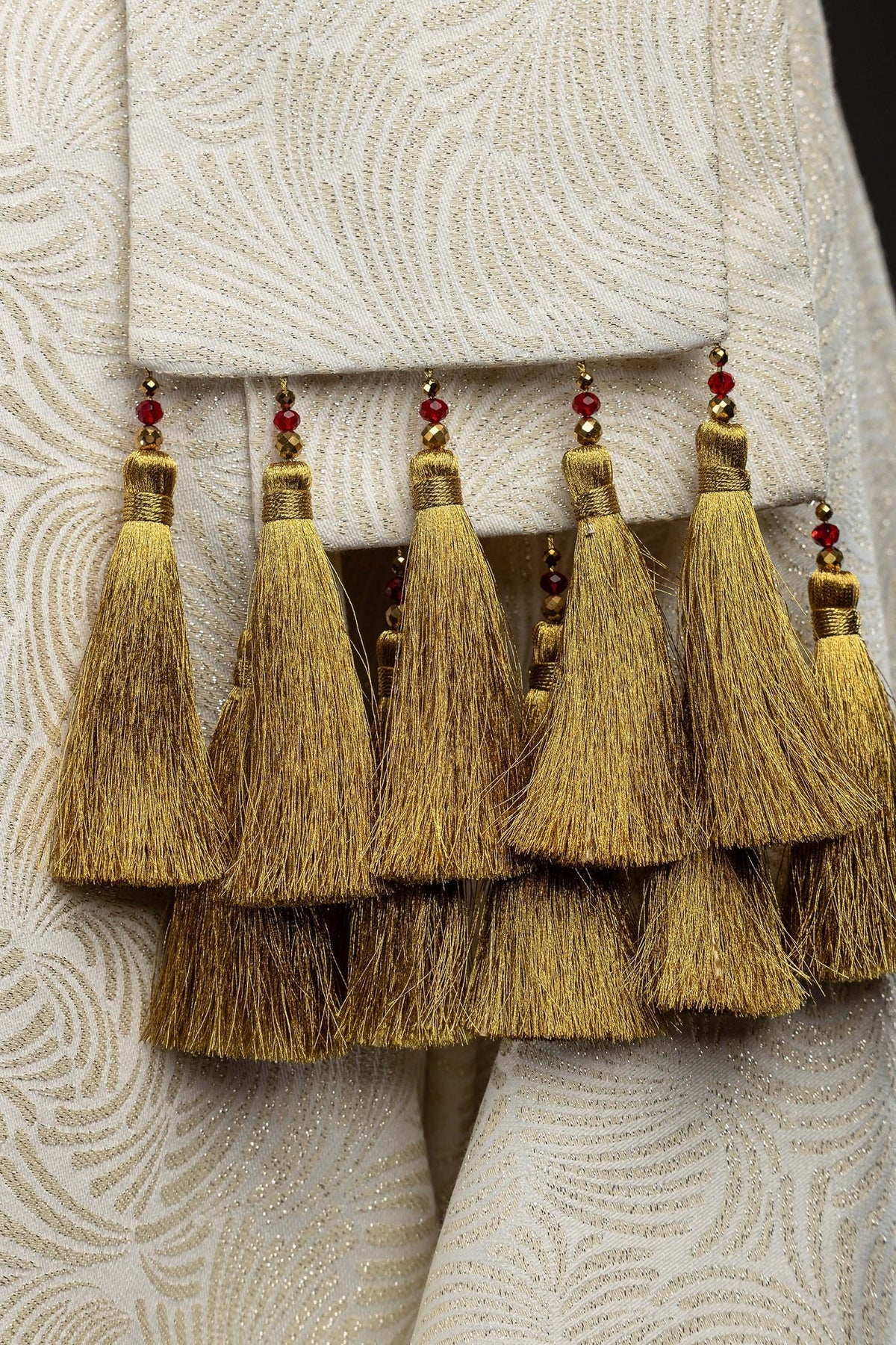 Ręcznie wykonany ornat z naturalnymi kamieniami Handmade 7012 - alba.pl