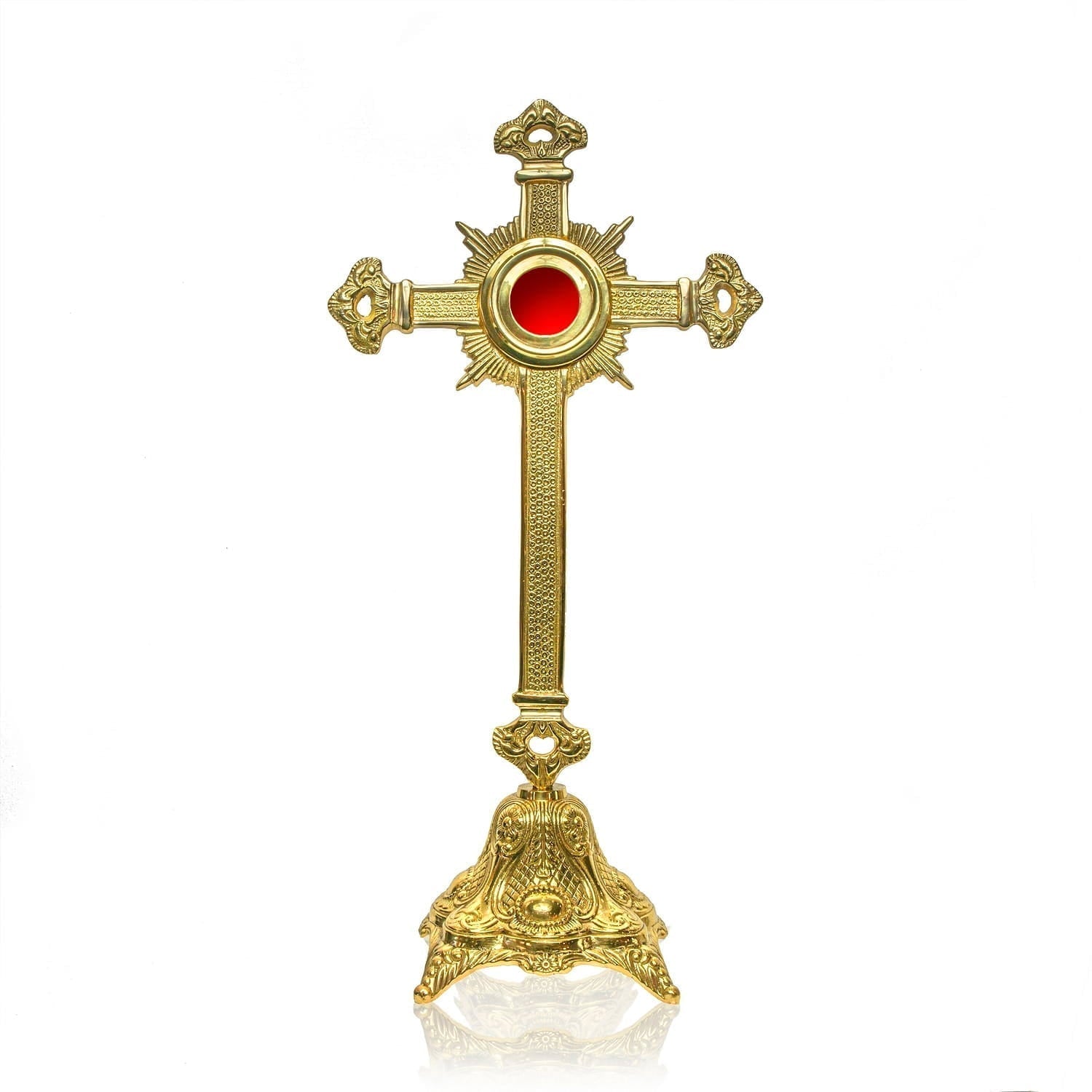 Relikwiarz Krzyż Mosiężny Wysoki - Repozytorium 41 cm - alba.pl