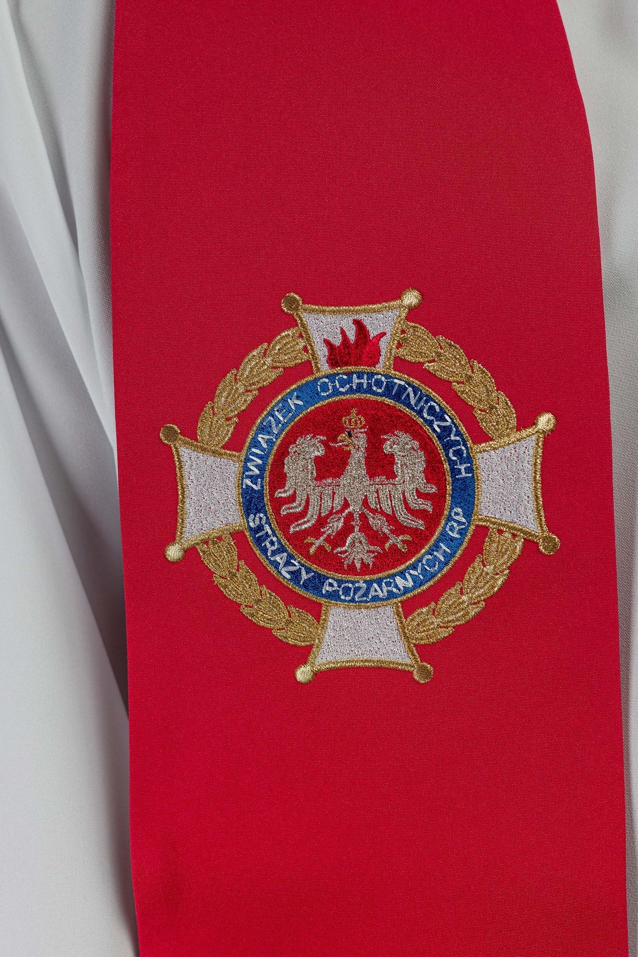 Stuła Kapłańska Haftowana Święty Florian - Polska Produkcja - alba.pl