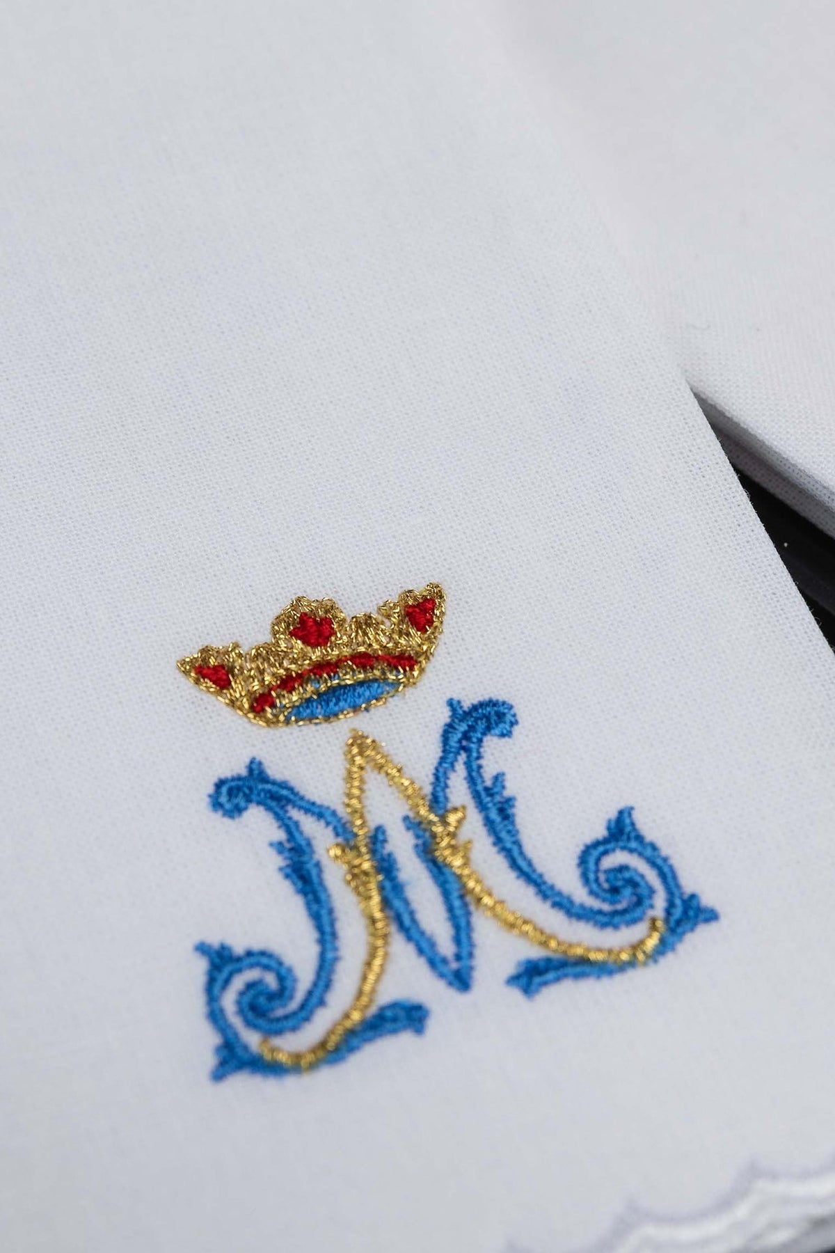 Zestaw 5 sztuk Puryfikaterzy liturgicznych z haftem maryjnym - alba.pl