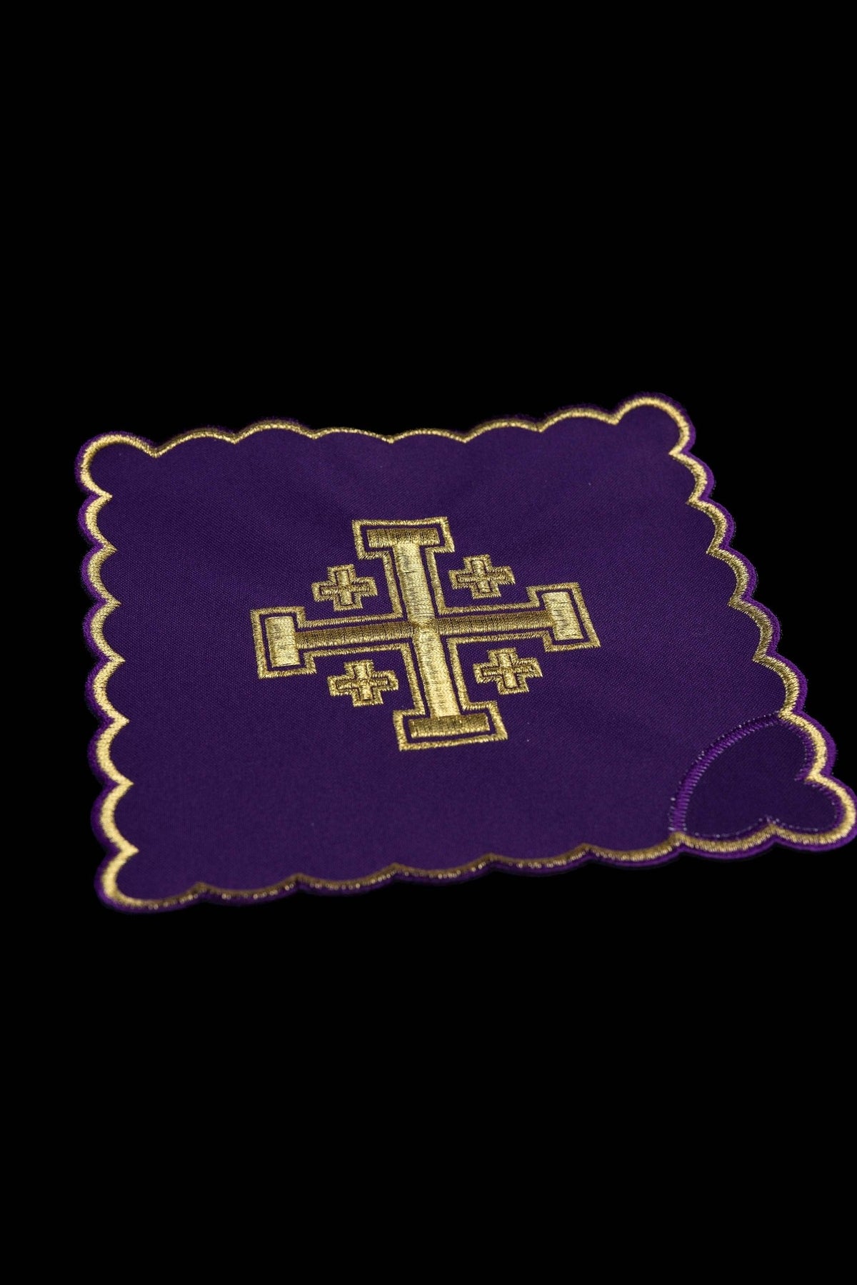 Zestaw Palek Liturgicznych z Haftem Krzyża Jerozolimskiego - alba.pl