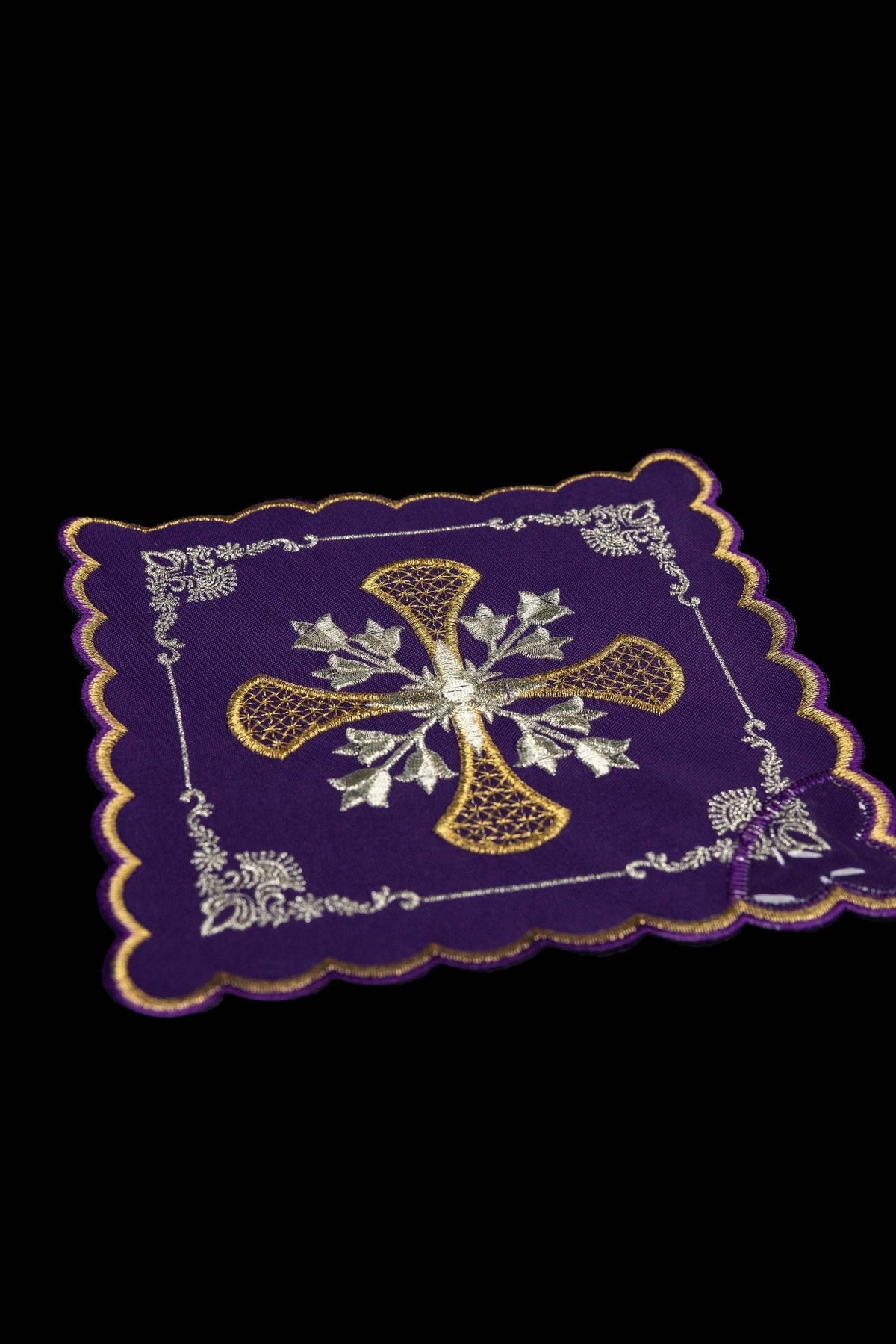 Zestaw palek z symbolem krzyża w czterech kolorach liturgicznych - alba.pl