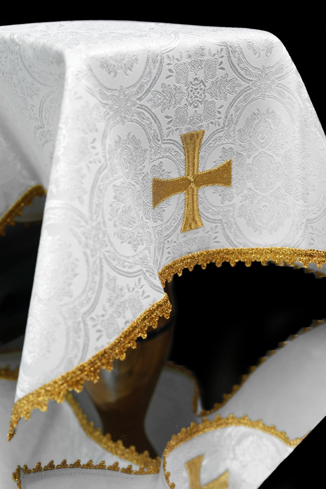 Zestaw Welonów Kielichowych Żakardowych Cztery Kolory Liturgiczne - alba.pl